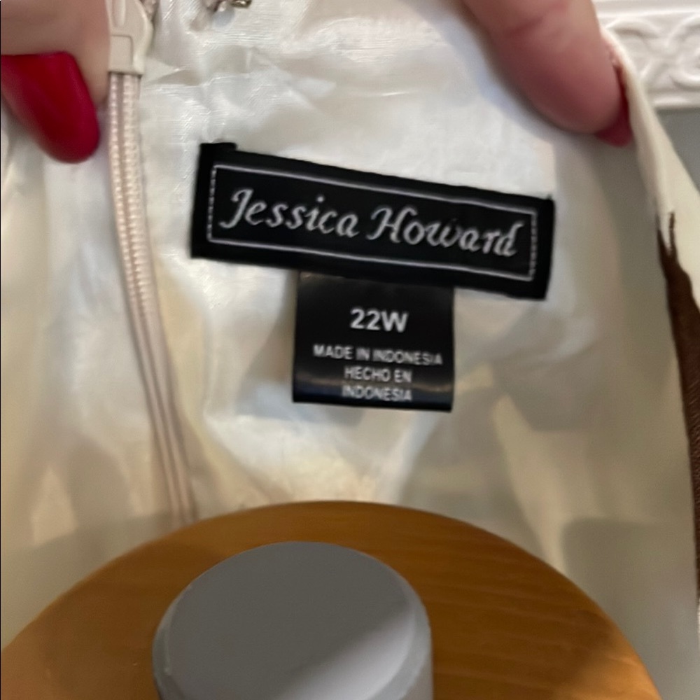 Brown and Cream Swirl Dress - Picture 2 of 13